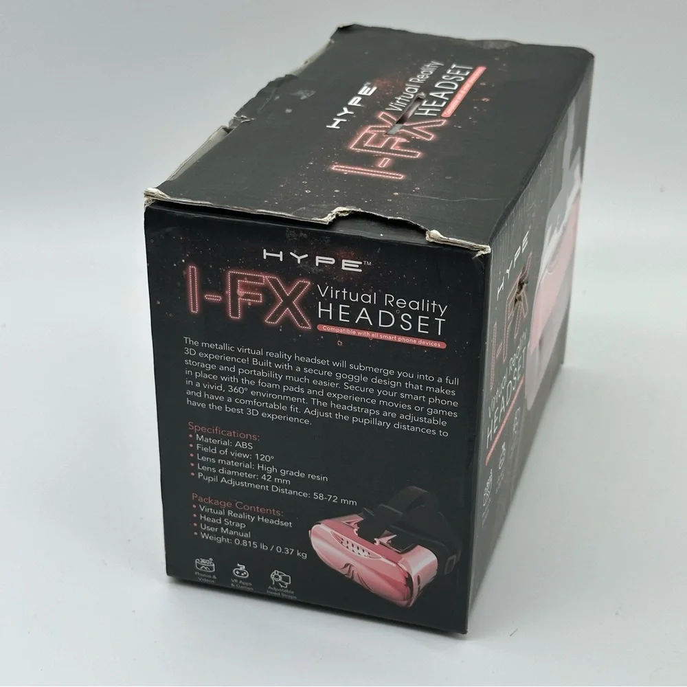 Hype I-FX Virtual Reality Headset - Rose Gold